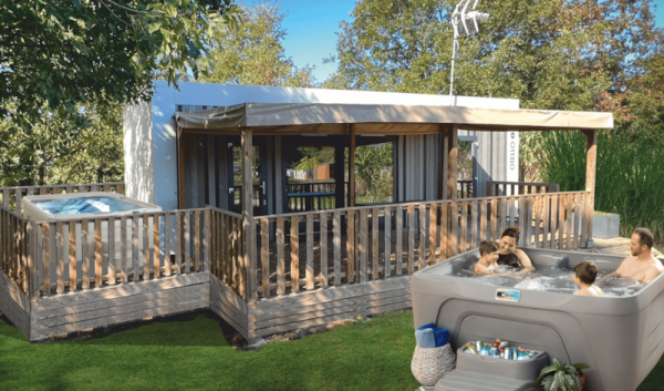 Otello Duo Espace 2 bathrooms Premium 4 Ppl. - Camping Au Pré de l'Etang