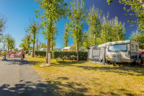 Pitch PREMIUM ≥ 95m² + car + tent or caravan + electricity 1/6 Ppl. - Camping Californie Plage