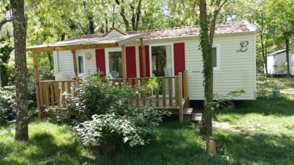 MH Louisiane 3 Ch bedrooms air-conditioning + TV 1/6 Ppl. - Camping LE CARPENTY