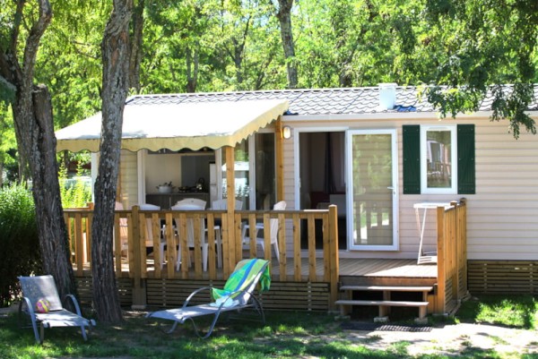 MOBILE HOME CONFORT 3 CHAMBRES (arrivée mercredi en haute saison) 6 Pers. - CAMPING LA ROUBINE