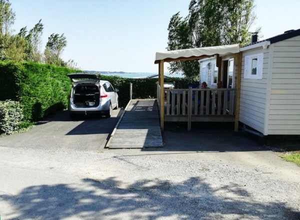 Mobil-home N°57 34m² Wheelchair friendly + terrace Seaview 1/6 Ppl. - Camping  LES GOELANDS