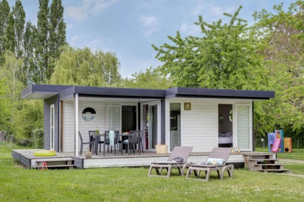 Chalet Newton 2 bedrooms 2 bathrooms - Air con PREMIUM 4 Ppl. - Camping Sandaya Château des Marais